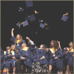 graduation cap throwing