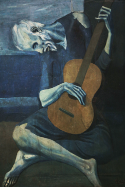 The Old Guitarist by Picasso