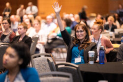 Audience member at National Symposium for Classical Education