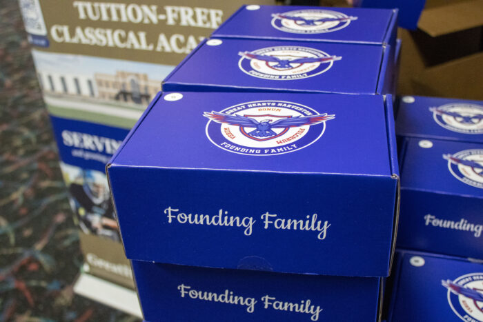 Founding Family Event gift boxes