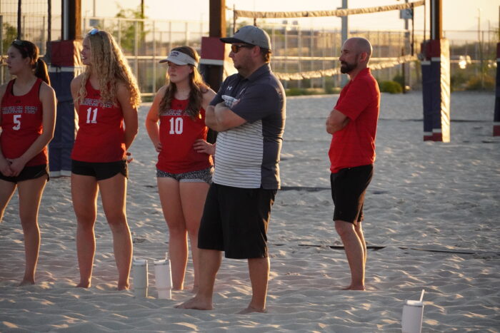 Athletic Director Anthony Jones with athletes