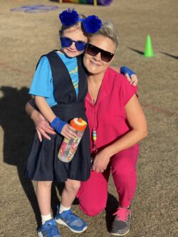 School nurse with a student