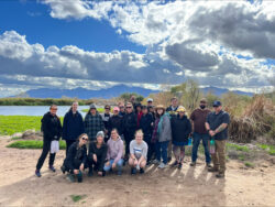 Faculty on a hike