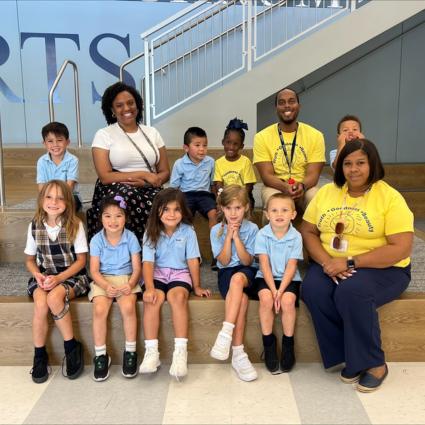 Students and faculty at Harveston Kinder Readiness Program