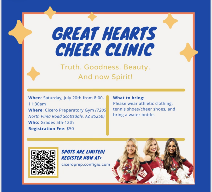 Flyer for Cheer Clinic