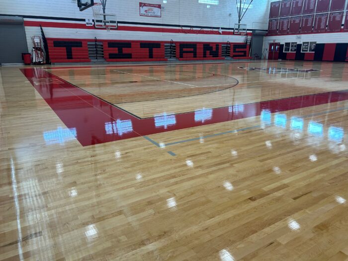 New gym floors at Chandler Prep