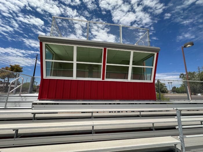 New press box at Chandler Prep