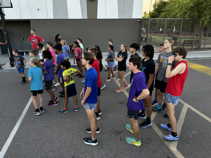 North Phoenix Prep runners at the annual Root Beer Mile