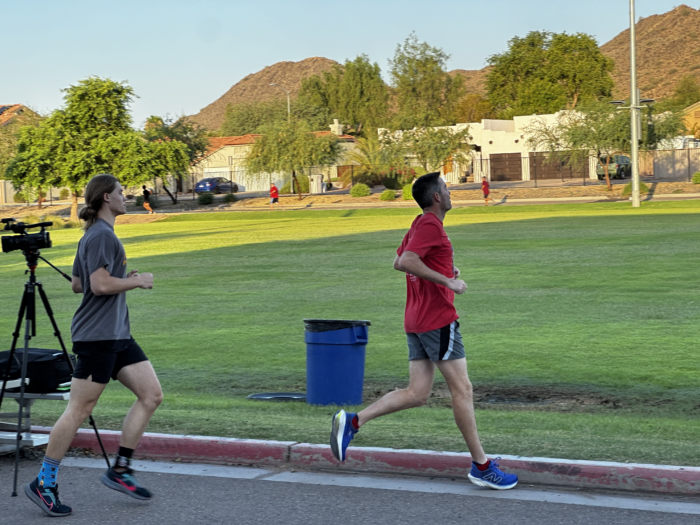 North Phoenix Prep runners at the annual Root Beer Mile