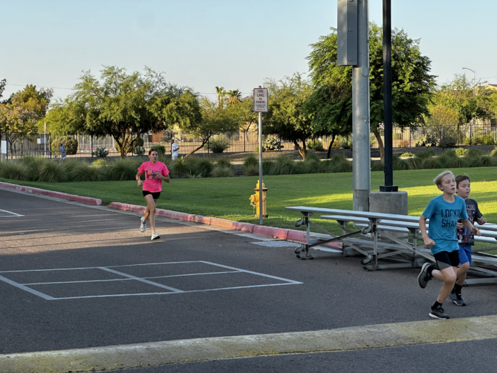 North Phoenix Prep runners at the annual Root Beer Mile