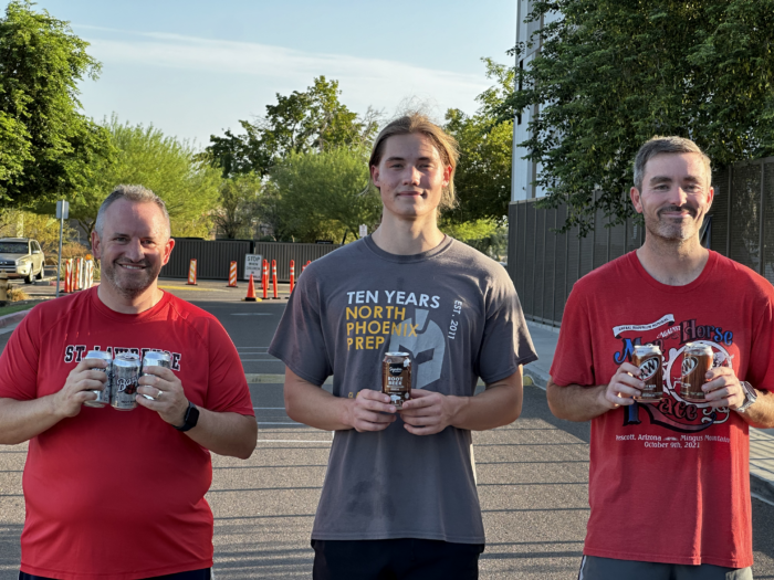 North Phoenix Prep top three runners at the annual Root Beer Mile