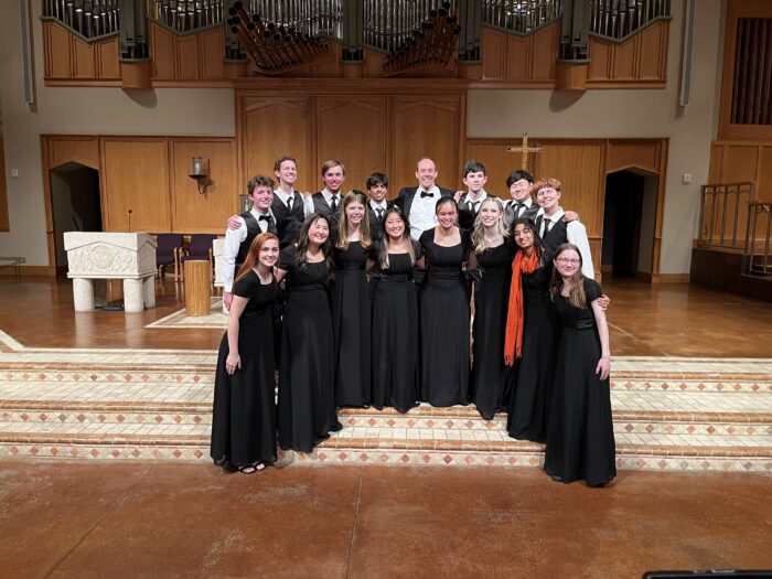 group of students at a choral concert