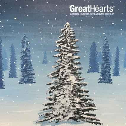 Cover of the 2023 Great Hearts Holiday Card