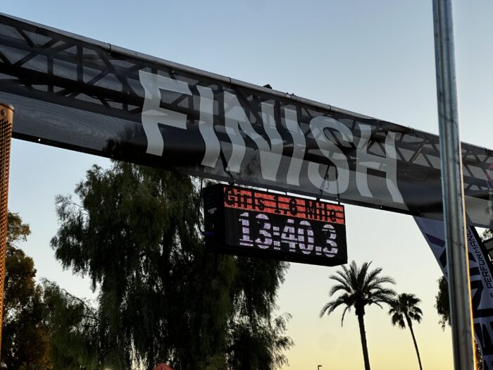 The finish line at Desert Twilight