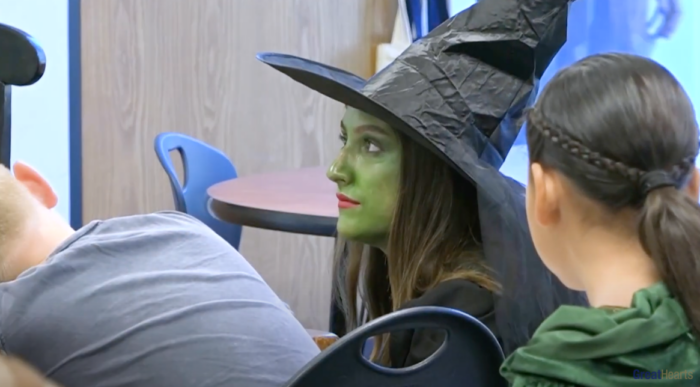 Archway Veritas teacher dressed as Wicked Witch