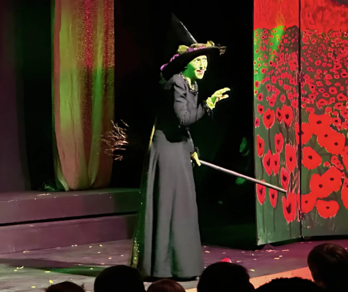 The Wicked Witch of the West on stage