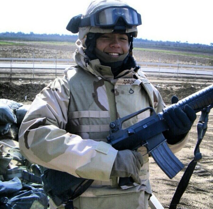 Man in military uniform