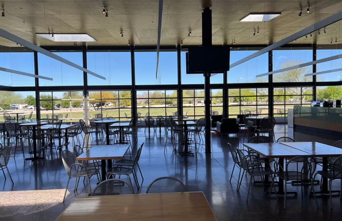 Interior of a cafeteria